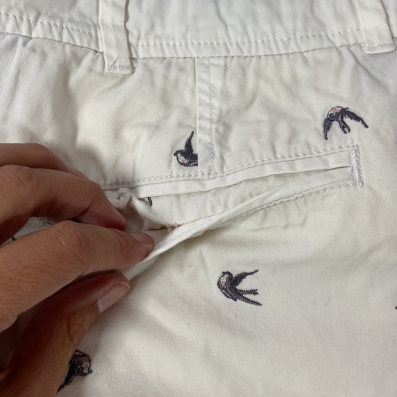 Anthropologie Daughters of the Liberation Chino with Embroidered Birds - Picture 12 of 14